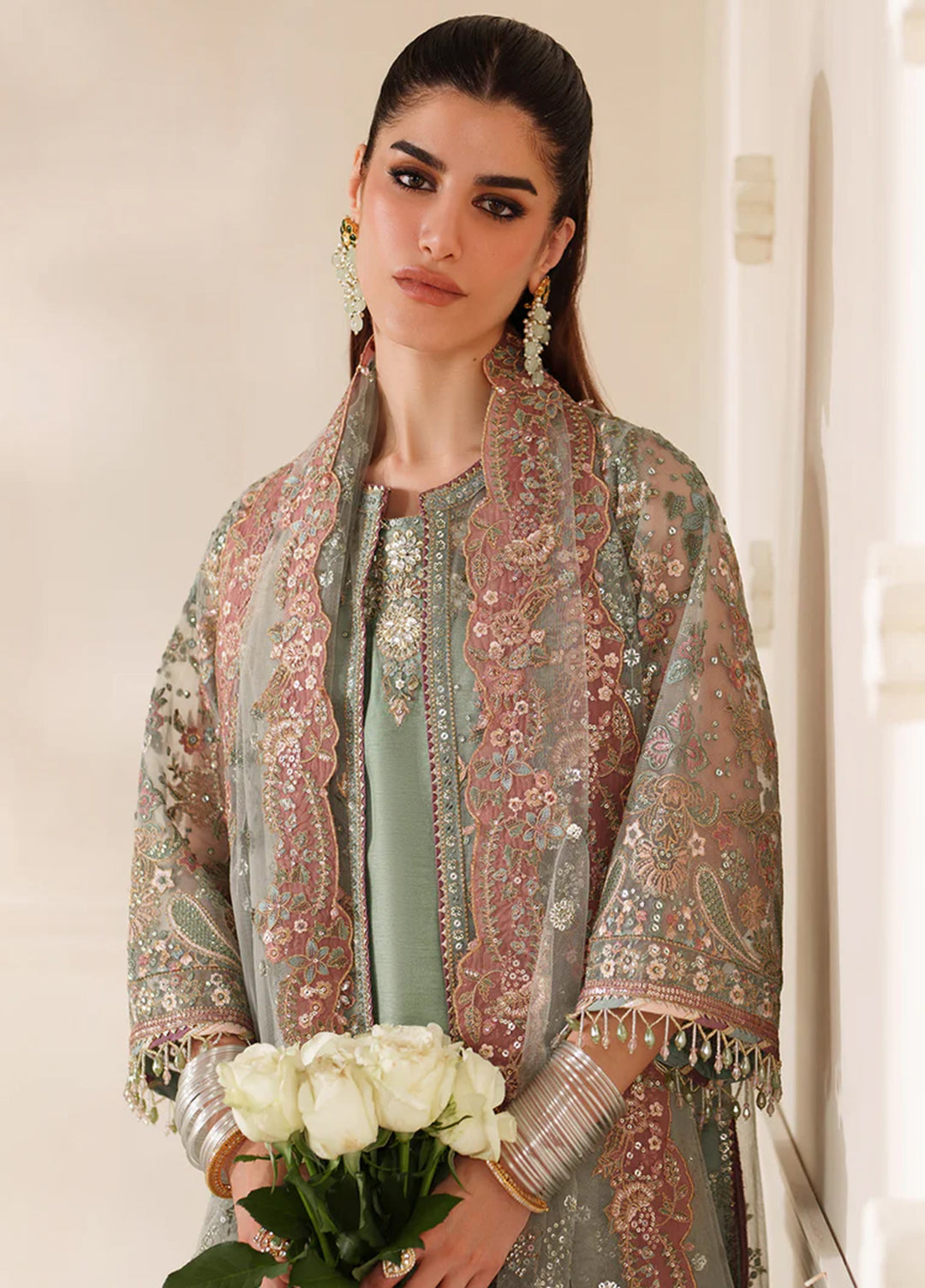 Chantelle by Baroque Unstitched Embroidered Net 3 Piece Suit BQ26UCF V14-D06 - Festive Collection