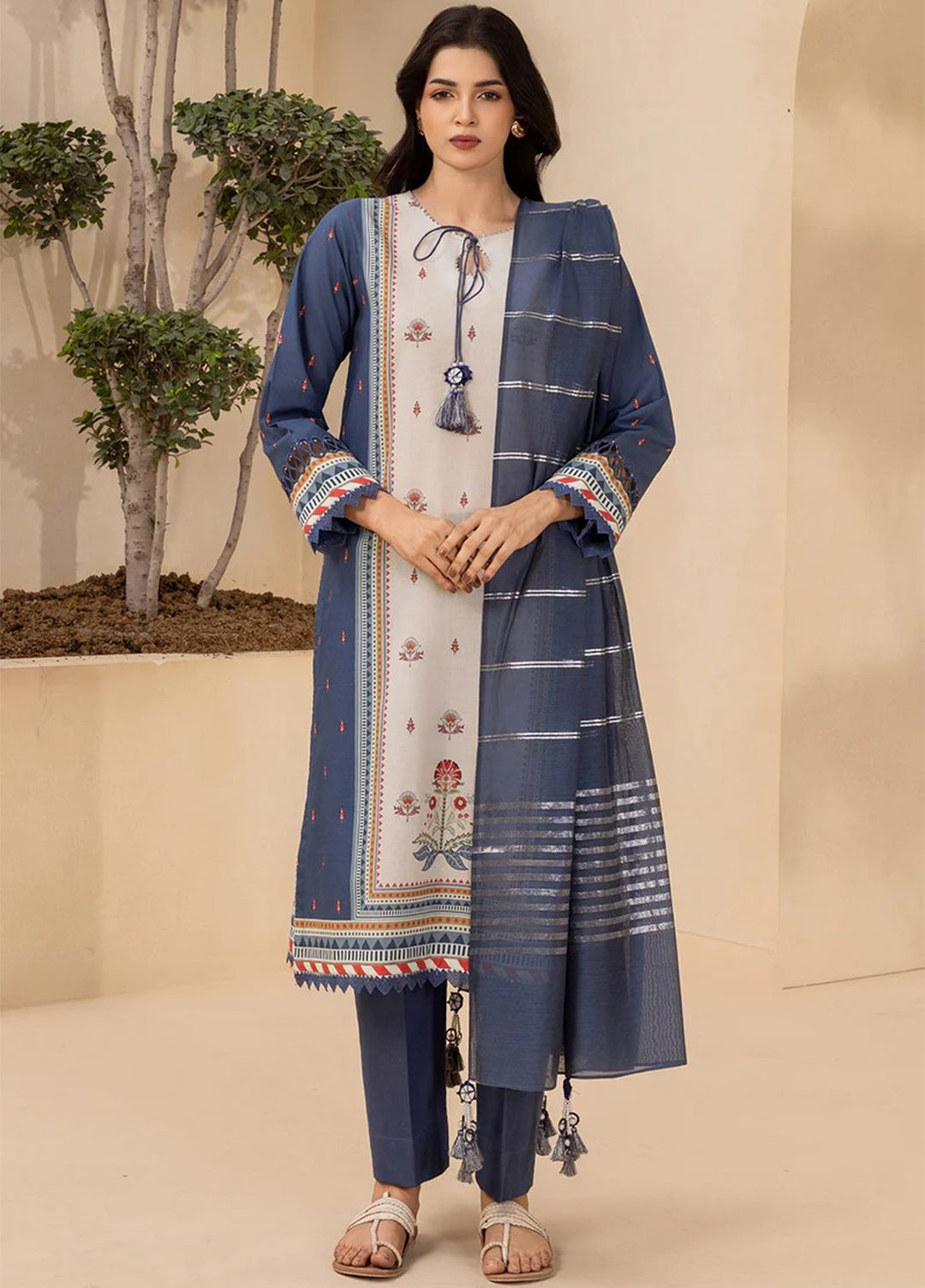 Zellbury Unstitched Printed Lawn 3 Piece Suit ZB26UC WUS26X30706 - Casual Collection