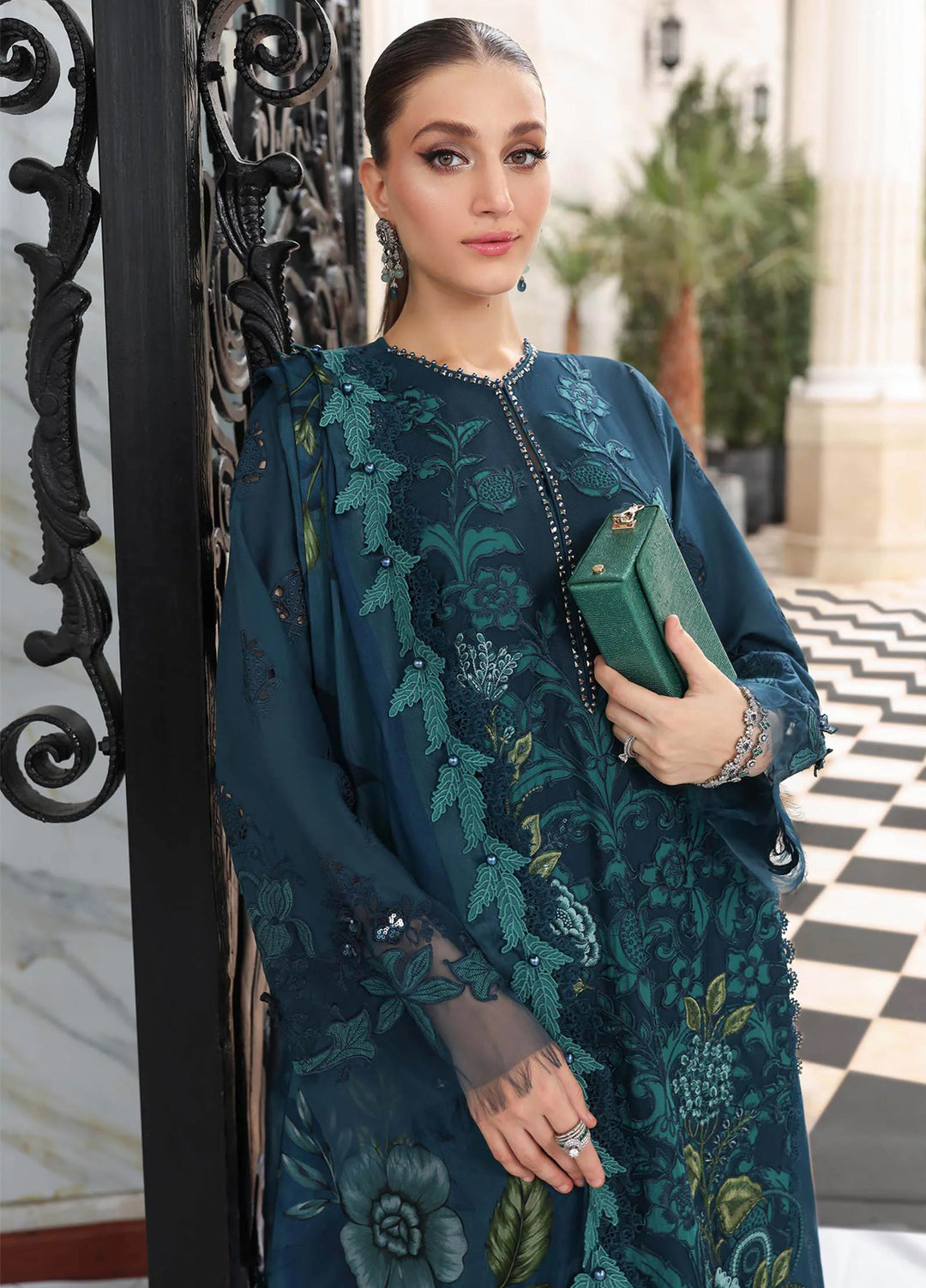 Maria B Unstitched Embroidered Lawn 3 Piece Suit MB26ULE D6 - Eid Collection