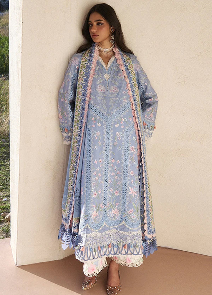 Suffuse Unstitched Embroidered Lawn 3 Piece Suit SSY26ULE Elani - Eid Collection