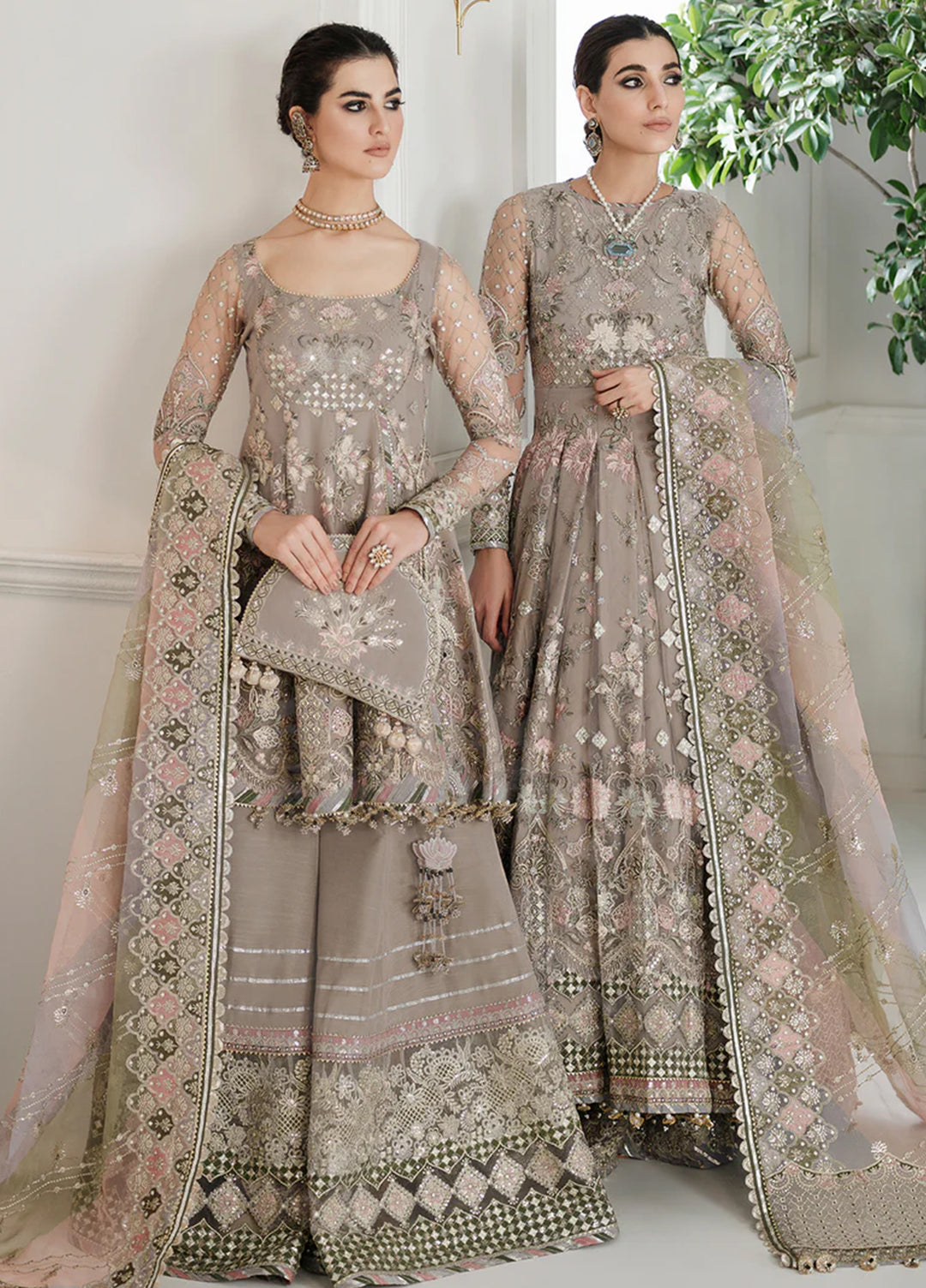 Chantelle by Baroque Unstitched Embroidered Net 3 Piece Suit BQ26UCF CH10-D08 - Festive Collection