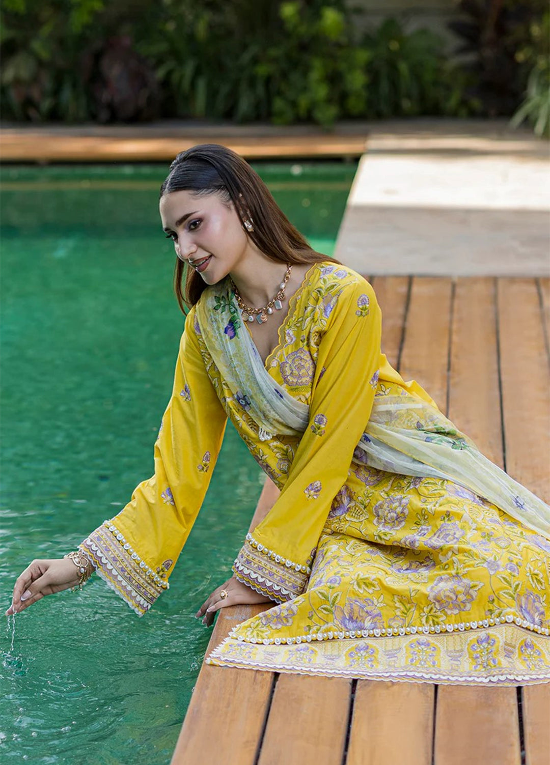 Zellbury Unstitched Embroidered Lawn 3 Piece Suit ZB26UVIII WUS26E34088 - Casual Collection