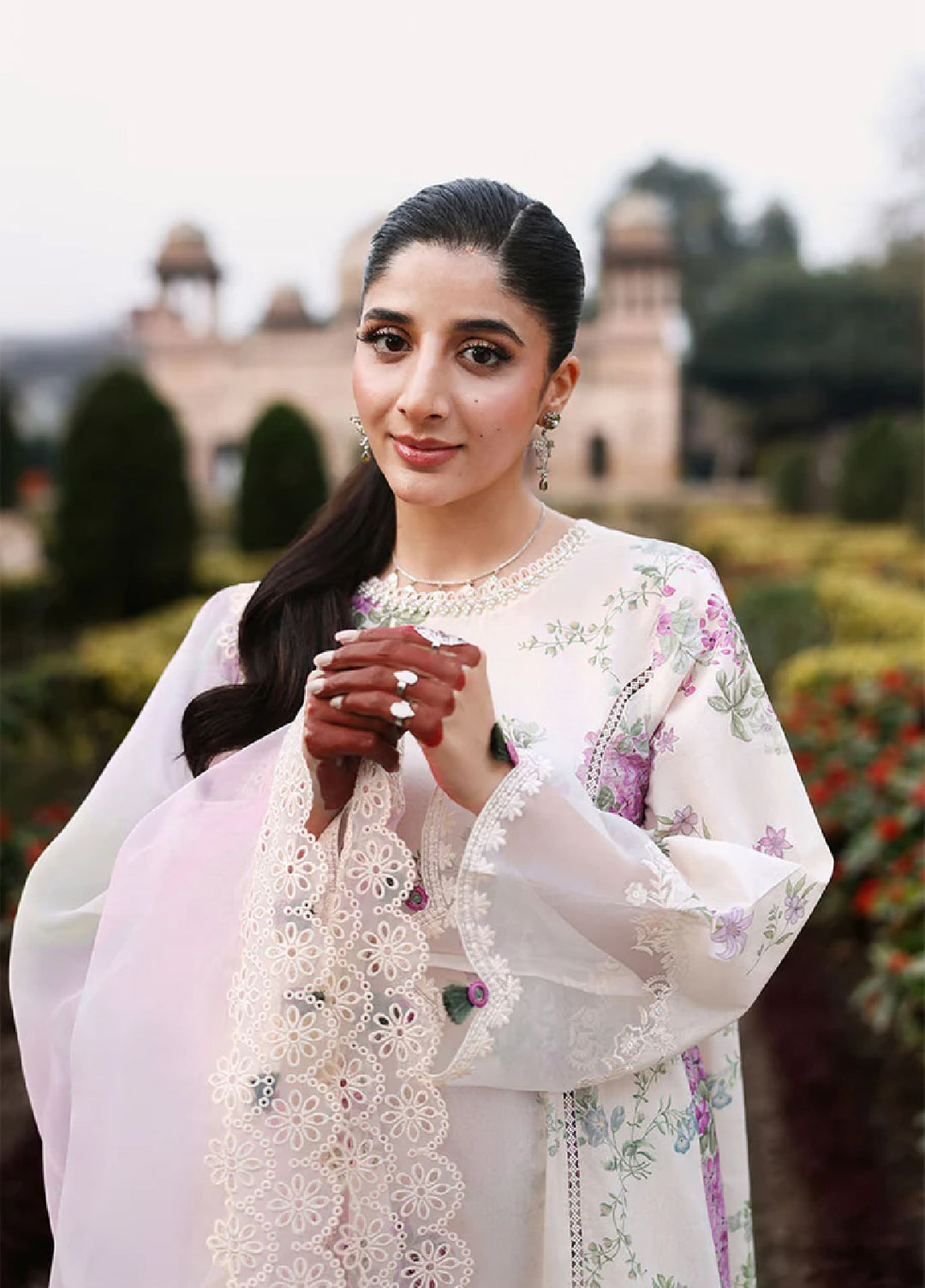 Cross Stitch Unstitched Embroidered Premium Lawn 3 Piece Suit CS26UCPL D11 CANDY FLOSS - Eid Collection