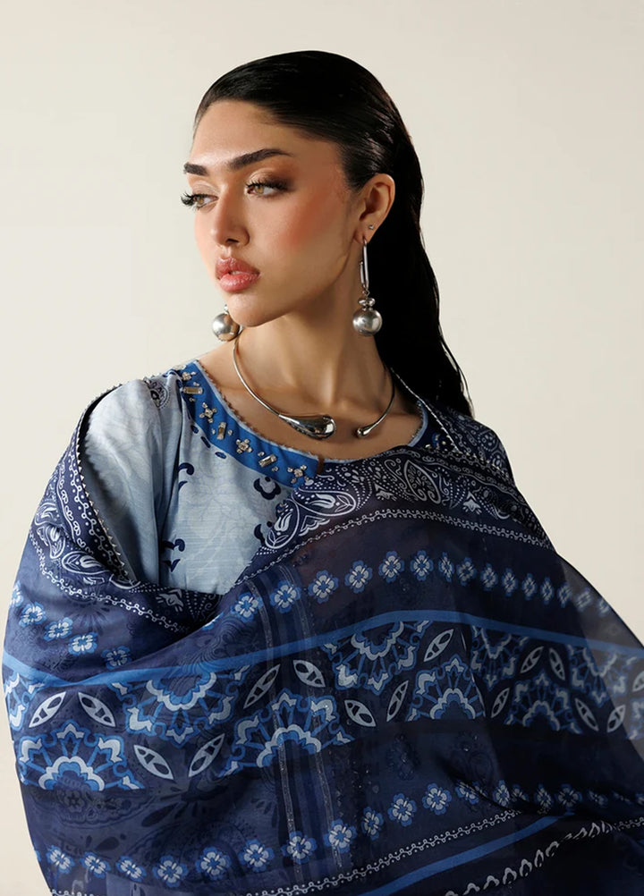 Orlina by Jazmin Unstitched Printed Rawsilk 3 Piece Suit JZ26UO OR26-D02 - Festive Collection