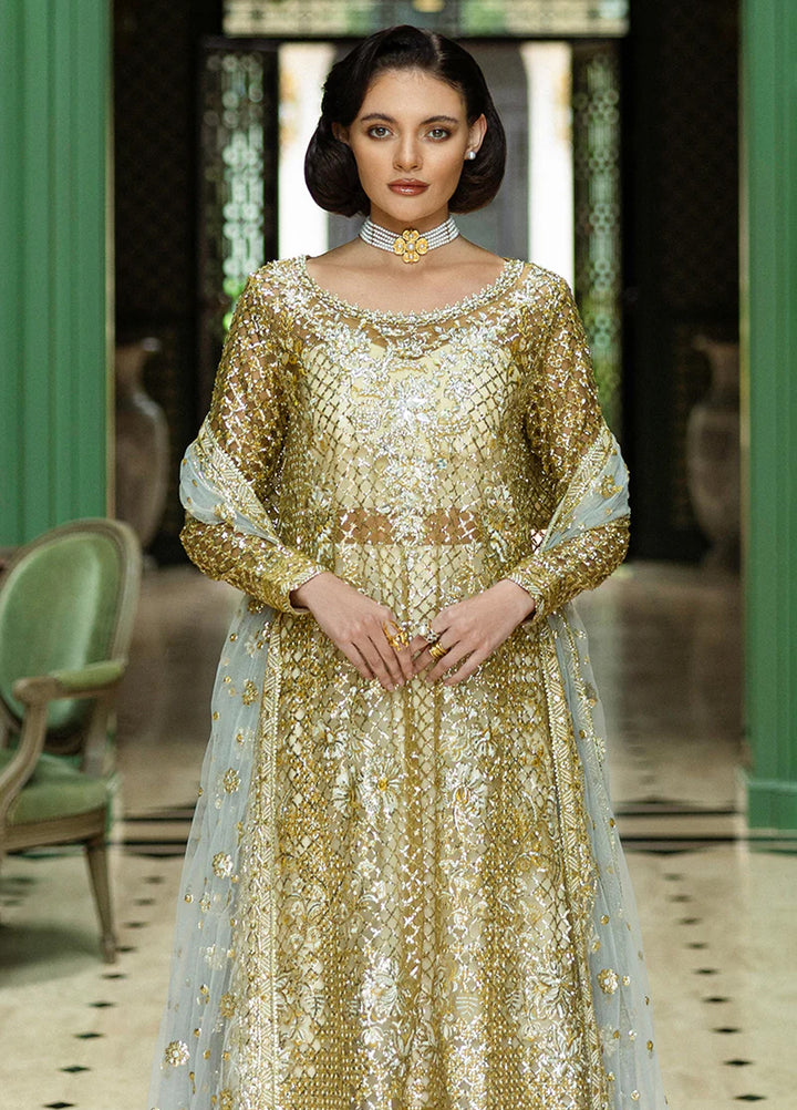 Inception by Mushq Embroidered Organza Suits Unstitched 4 Piece MQ25IW D-03 Only You - Wedding Collection