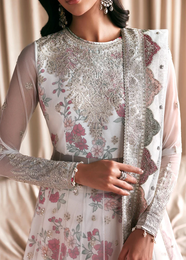 Sirayya by Zarif Unstitched Embroidered Organza 3 Piece Suit ZR26US GAJRA 07 - Wedding Collection