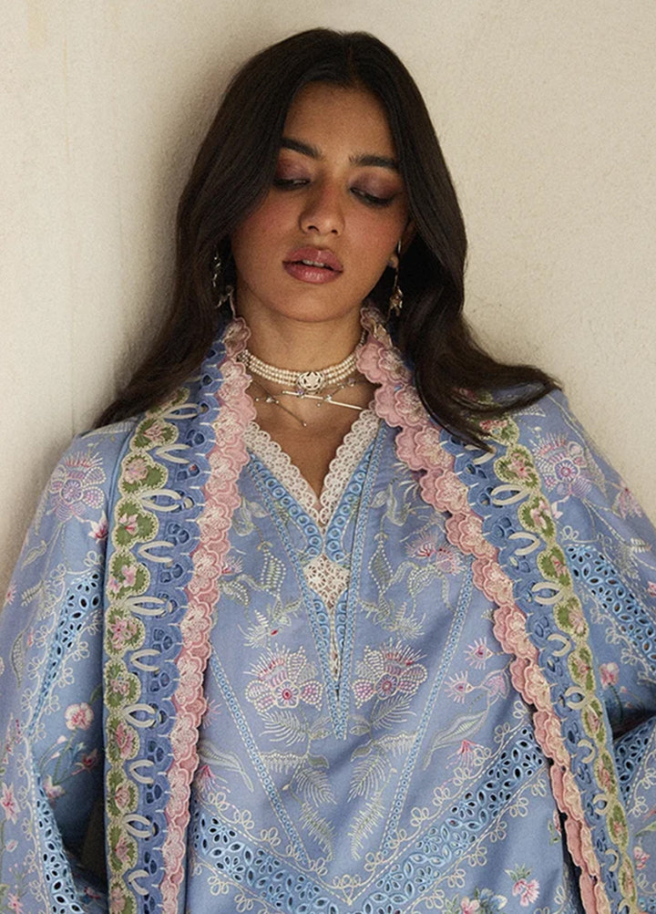 Suffuse Unstitched Embroidered Lawn 3 Piece Suit SSY26ULE Elani - Eid Collection