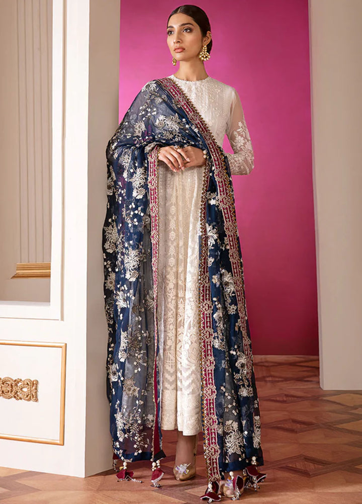 Chantelle by Baroque Unstitched Embroidered Chiffon 3 Piece Suit BQ26UCF 02-Glaze - Festive Collection
