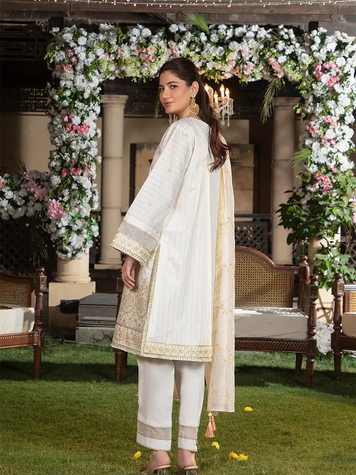 Jashn e Noor by Salitex Unstitched Embroidered 3 Piece Cotton Silk SUNW7NO095 - Summer Collection