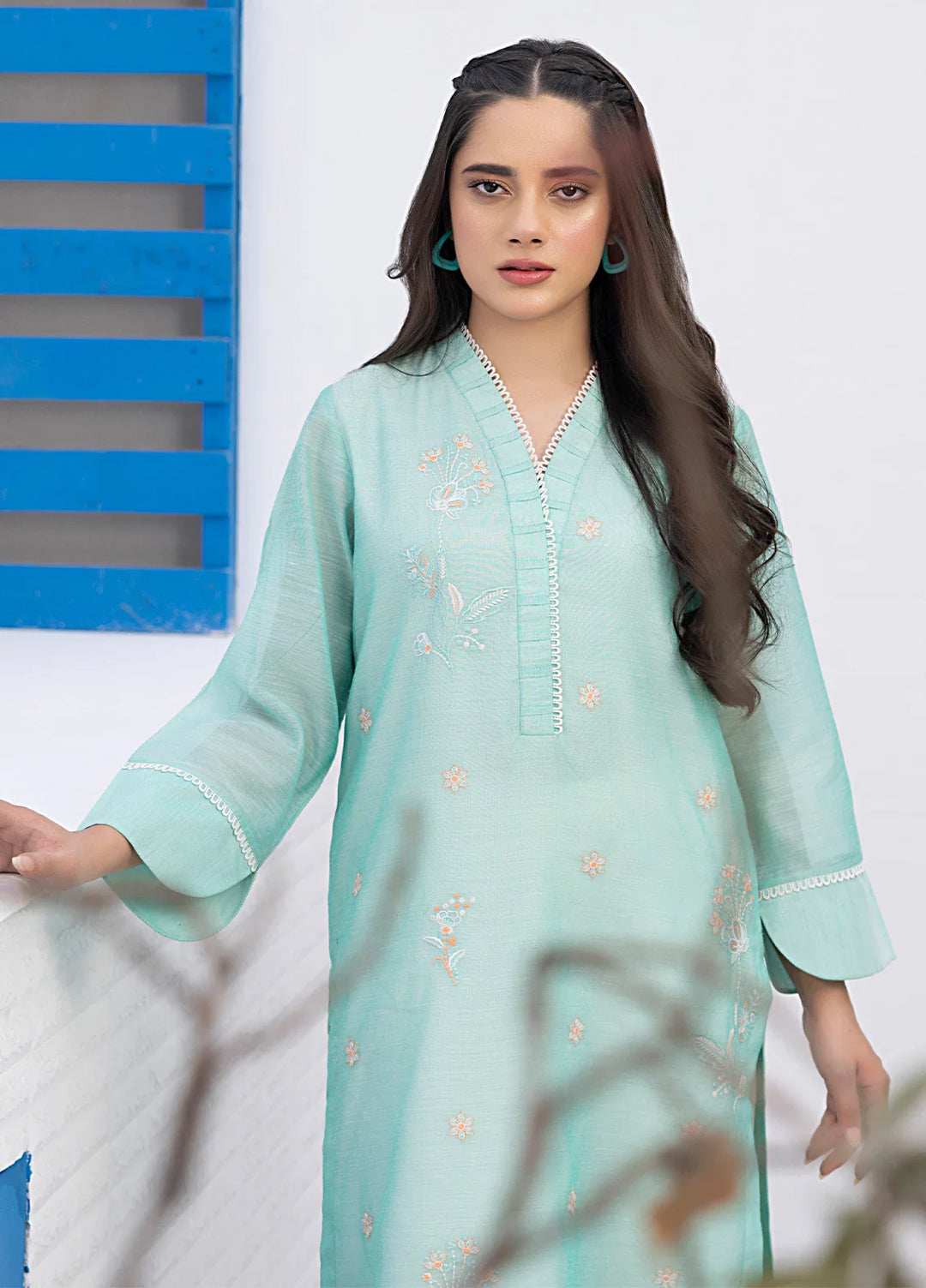 Salitex Women Embroidered Cotton 2 Piece Suit LPS24LFT007 - Summer Collection