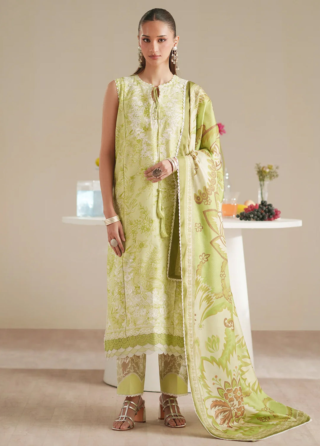 JoJo by Bin Ilyas Unstitched Embroidered Lawn 3 Piece Suit BI26UJJ D-86B - Summer Collection