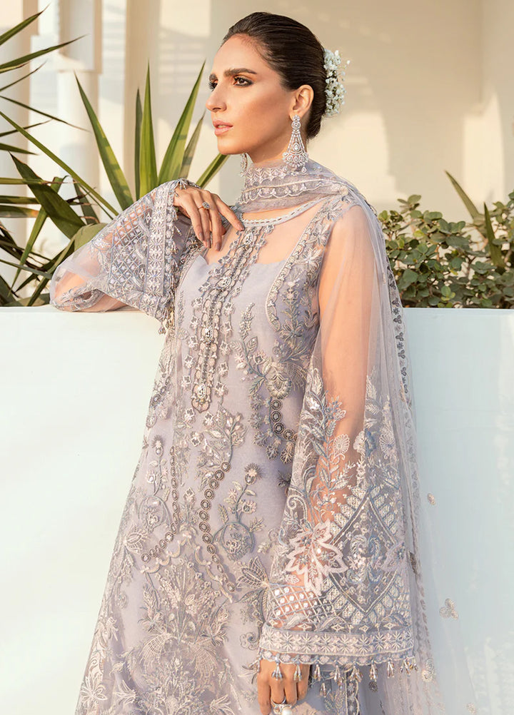 Chantelle by Baroque Unstitched Embroidered Net 3 Piece Suit BQ26UFC BQU-UF-D74 - Festive Collection