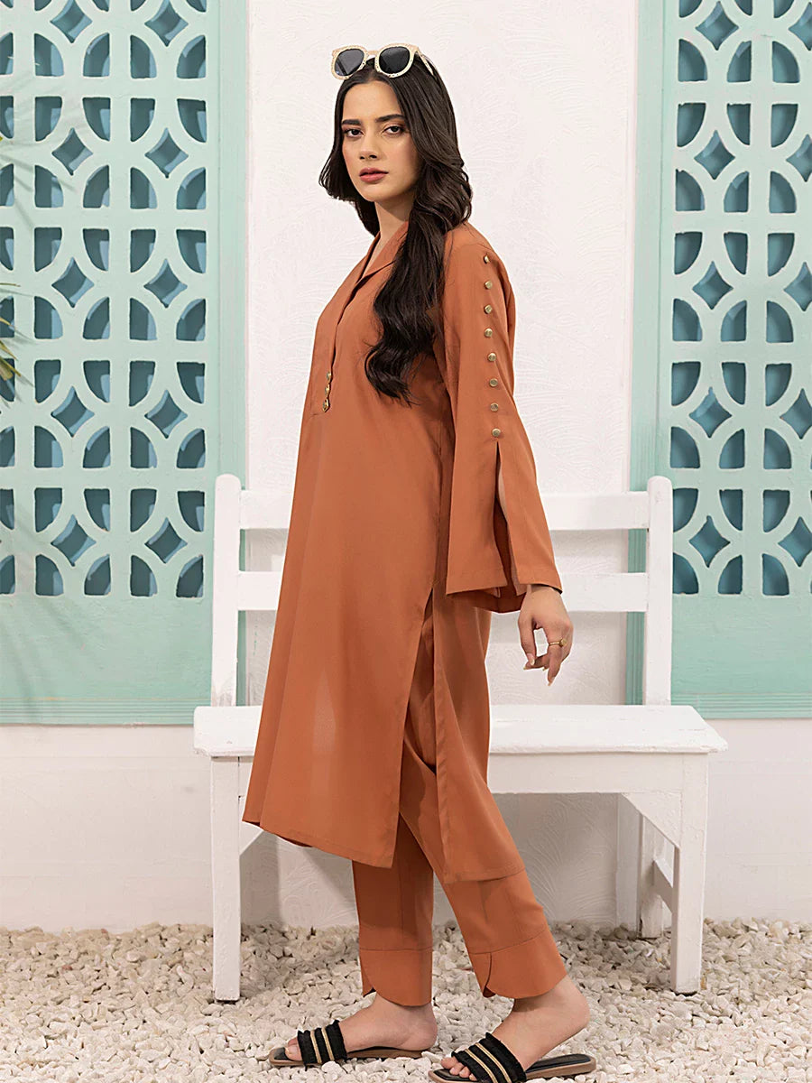 Salitex Women Solids Crepe 2 Piece Suit CPS25LFT003 - Summer Collection