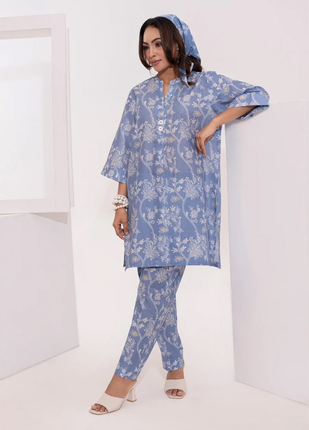 The Print Story by Shamooz RTW Printed Lawn 2 Piece Suit SHM26PL Mist I-L-006 - Casual Collection