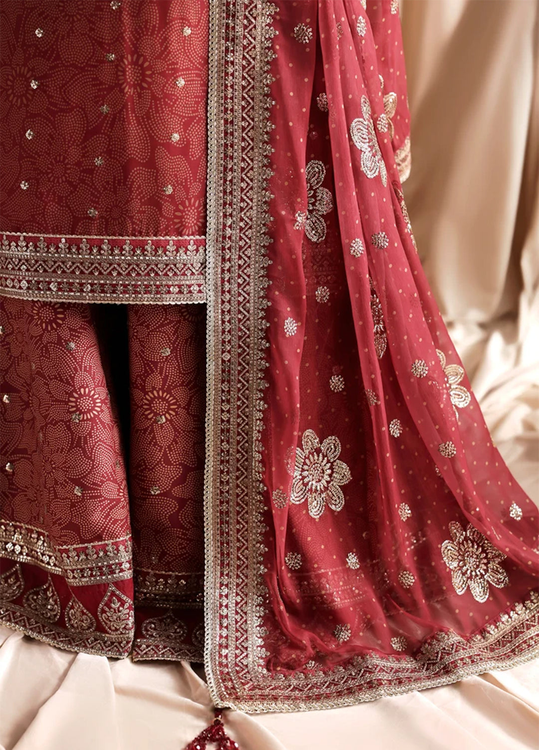 Sirayya by Zarif Unstitched Embroidered Chiffon 3 Piece Suit ZR26US MAHEEN 04 - Wedding Collection