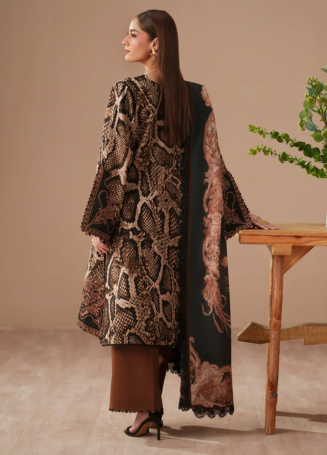 JoJo by Bin Ilyas Unstitched Embroidered Lawn 3 Piece Suit BI26UJJ D-83A - Summer Collection