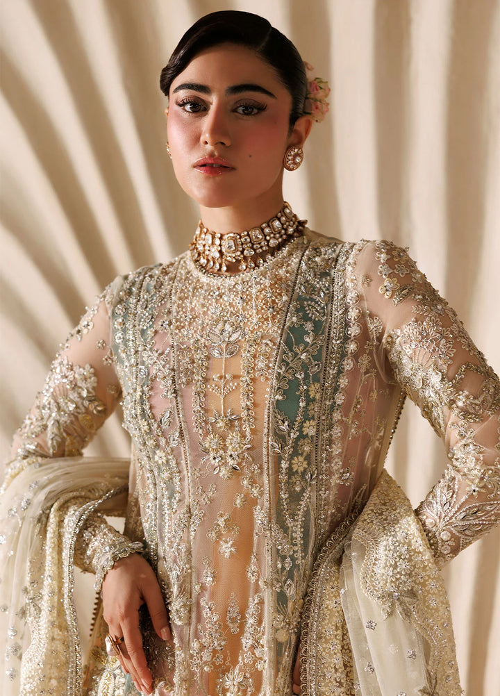 Sardinia Brides Unstitched Hand work Net 3 Piece Suit SR26UB Sorena 1807 - Wedding Collection