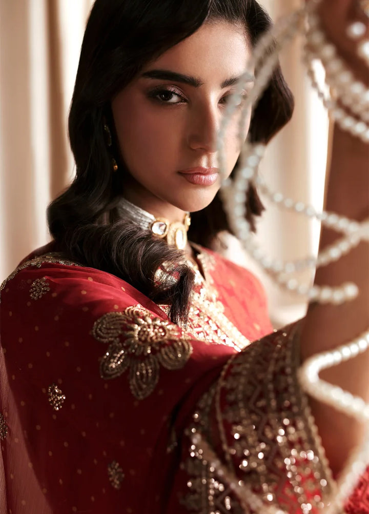 Sirayya by Zarif Unstitched Embroidered Chiffon 3 Piece Suit ZR26US MAHEEN 04 - Wedding Collection