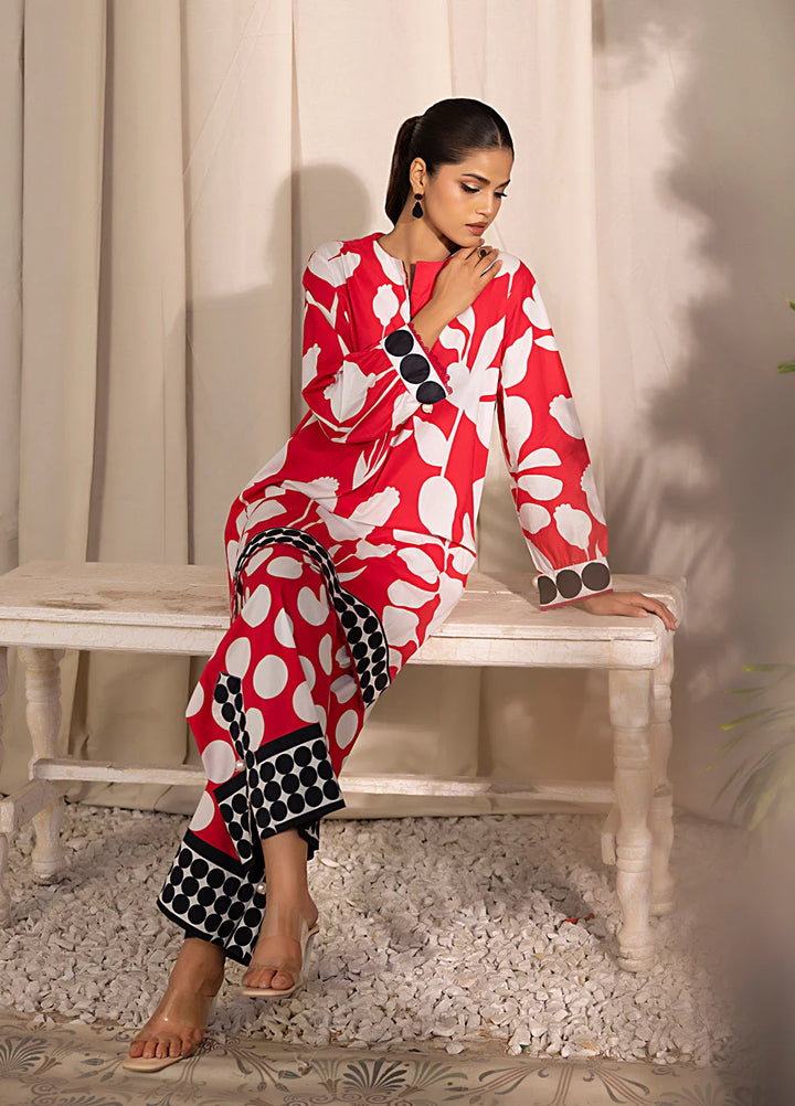 Salitex Women Printed Cambric Co-Ord Set Suit SPL2PBC018 - Summer Collection