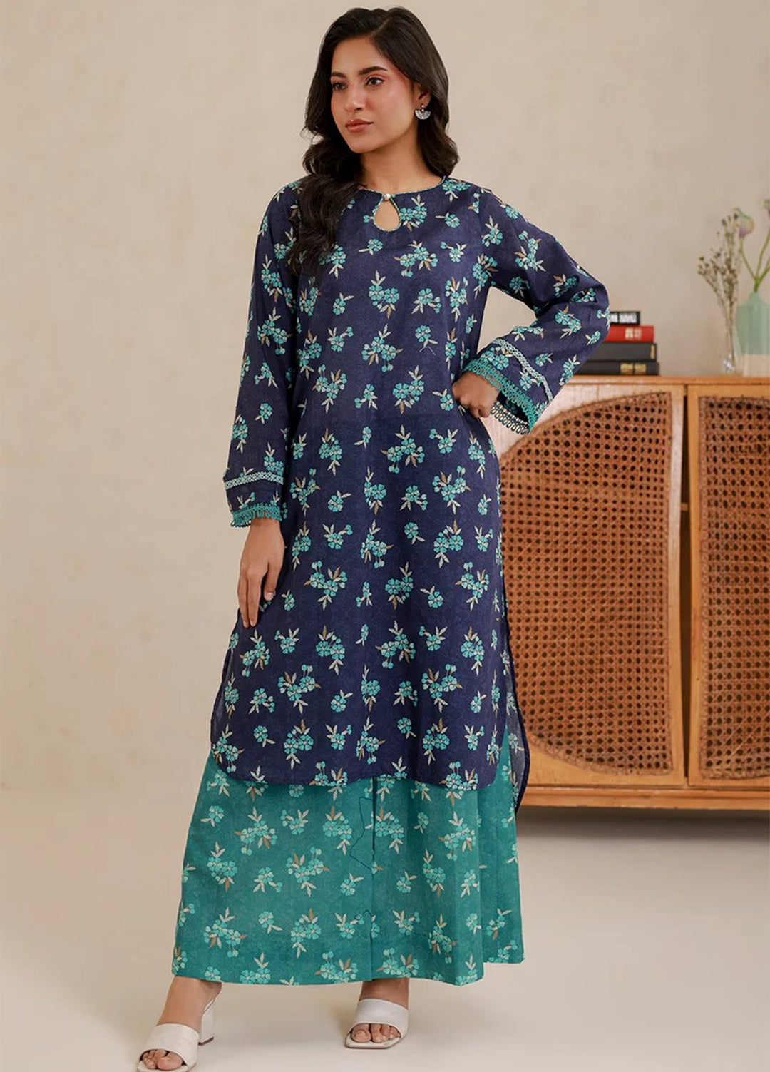 Zellbury Unstitched Printed Lawn 2 Piece Suit ZB26UC WUS26X20925 - Casual Collection