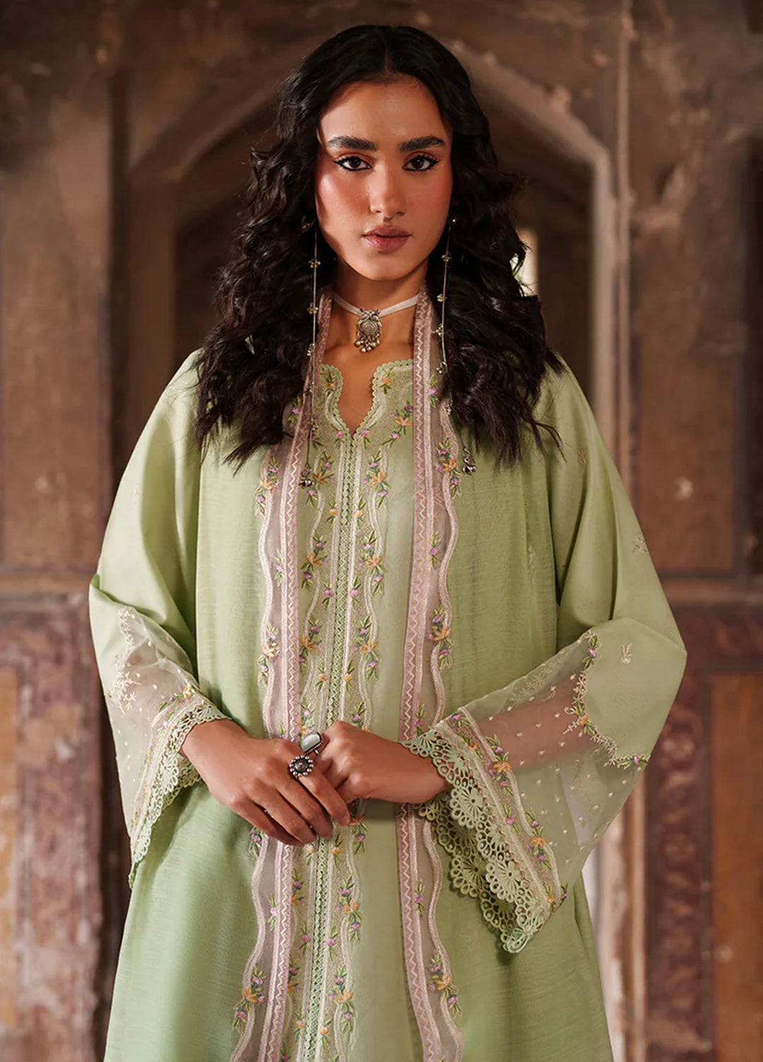 Suroor by Bin Ilyas RTW Embroidered Jacquard Lawn 3 Piece Suit BI26PSL 243A - Festive Collection