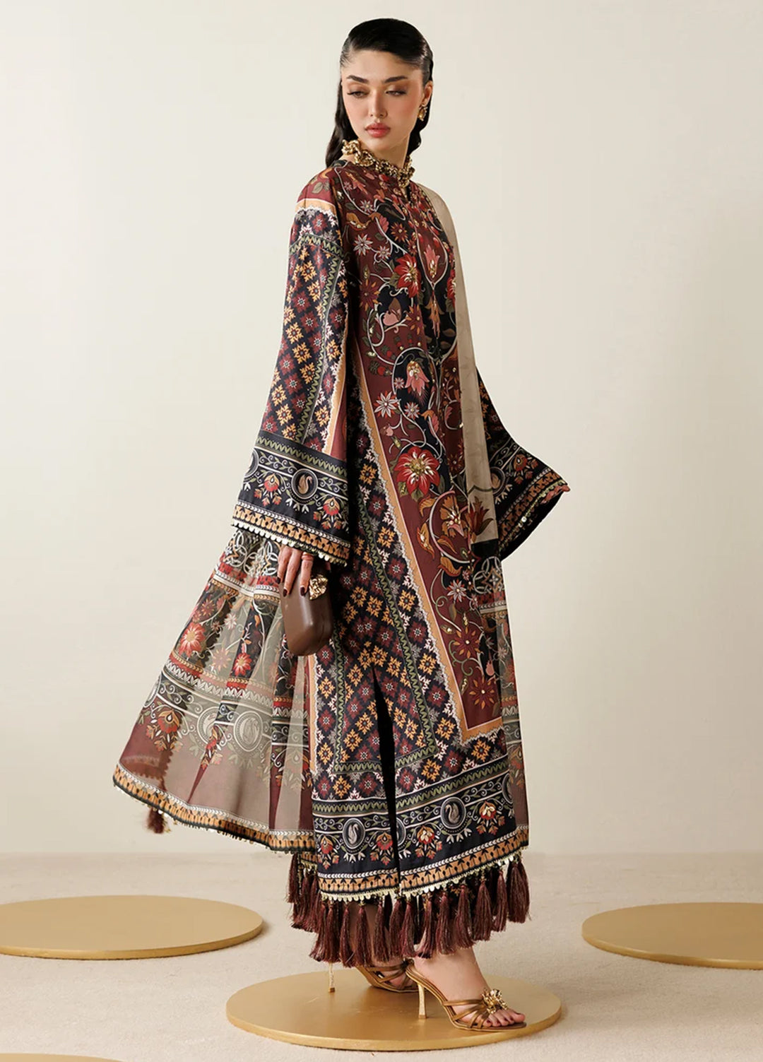 Orlina by Jazmin Unstitched Printed Silk 3 Piece Suit JZ26UO OR26-D03 - Festive Collection