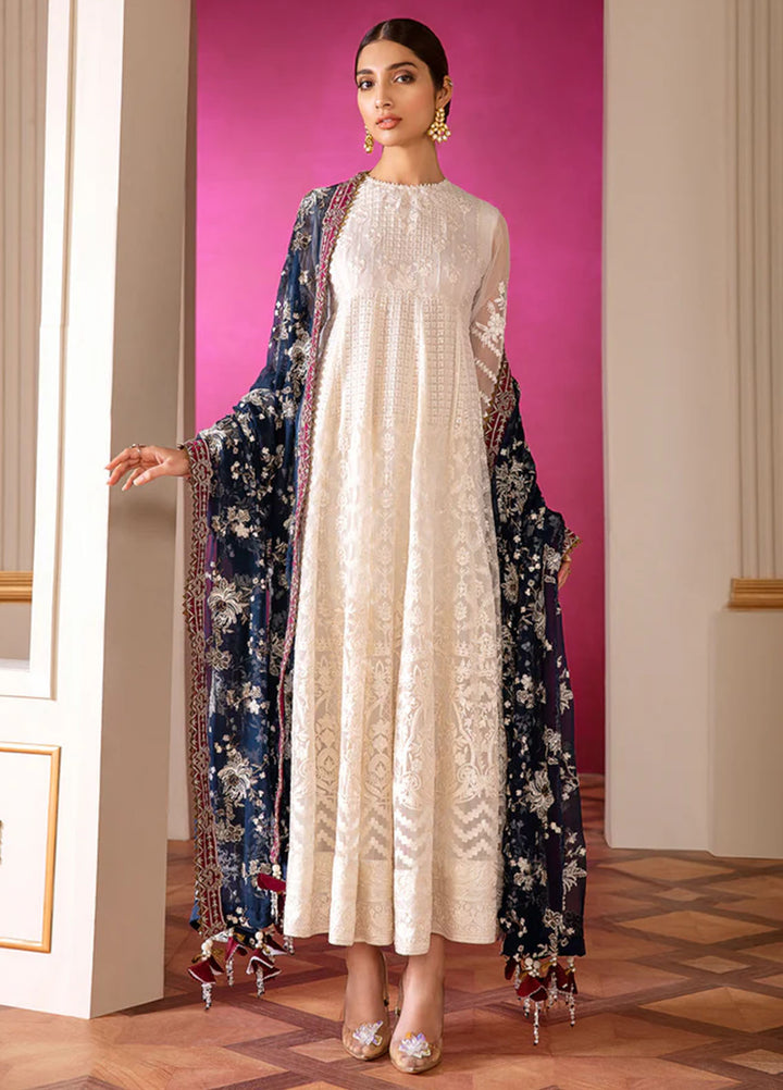 Chantelle by Baroque Unstitched Embroidered Chiffon 3 Piece Suit BQ26UCF 02-Glaze - Festive Collection