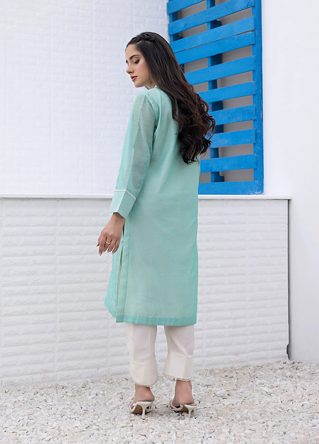 Salitex Women Embroidered Cotton 2 Piece Suit LPS24LFT007 - Summer Collection