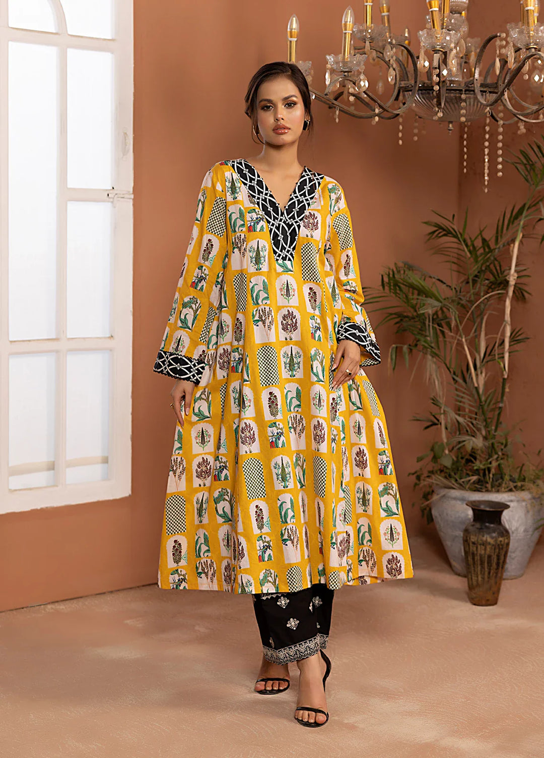Salitex Women Printed Cambric 1 Piece Shirt SPL1PBE003 - Summer Collection