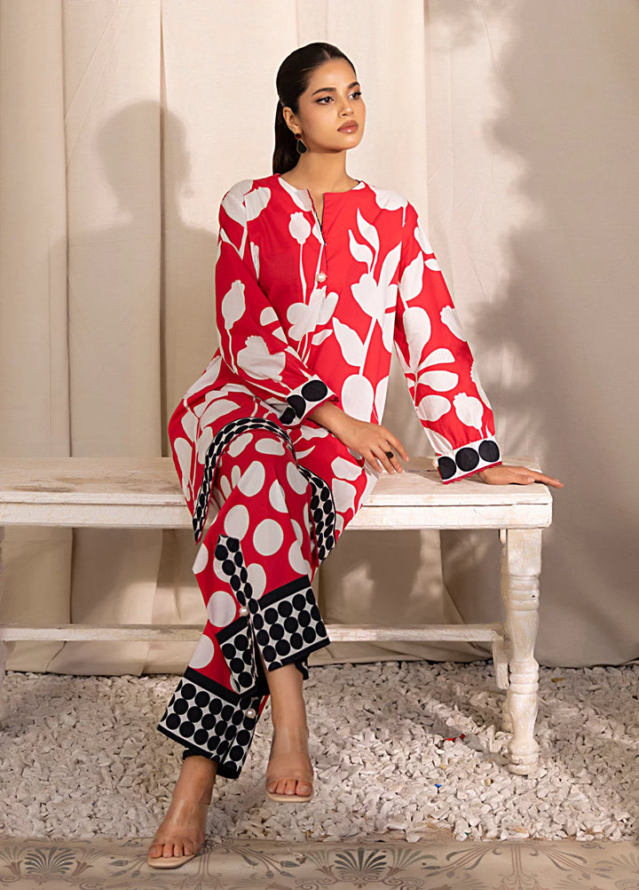 Salitex Women Printed Cambric Co-Ord Set Suit SPL2PBC018 - Summer Collection