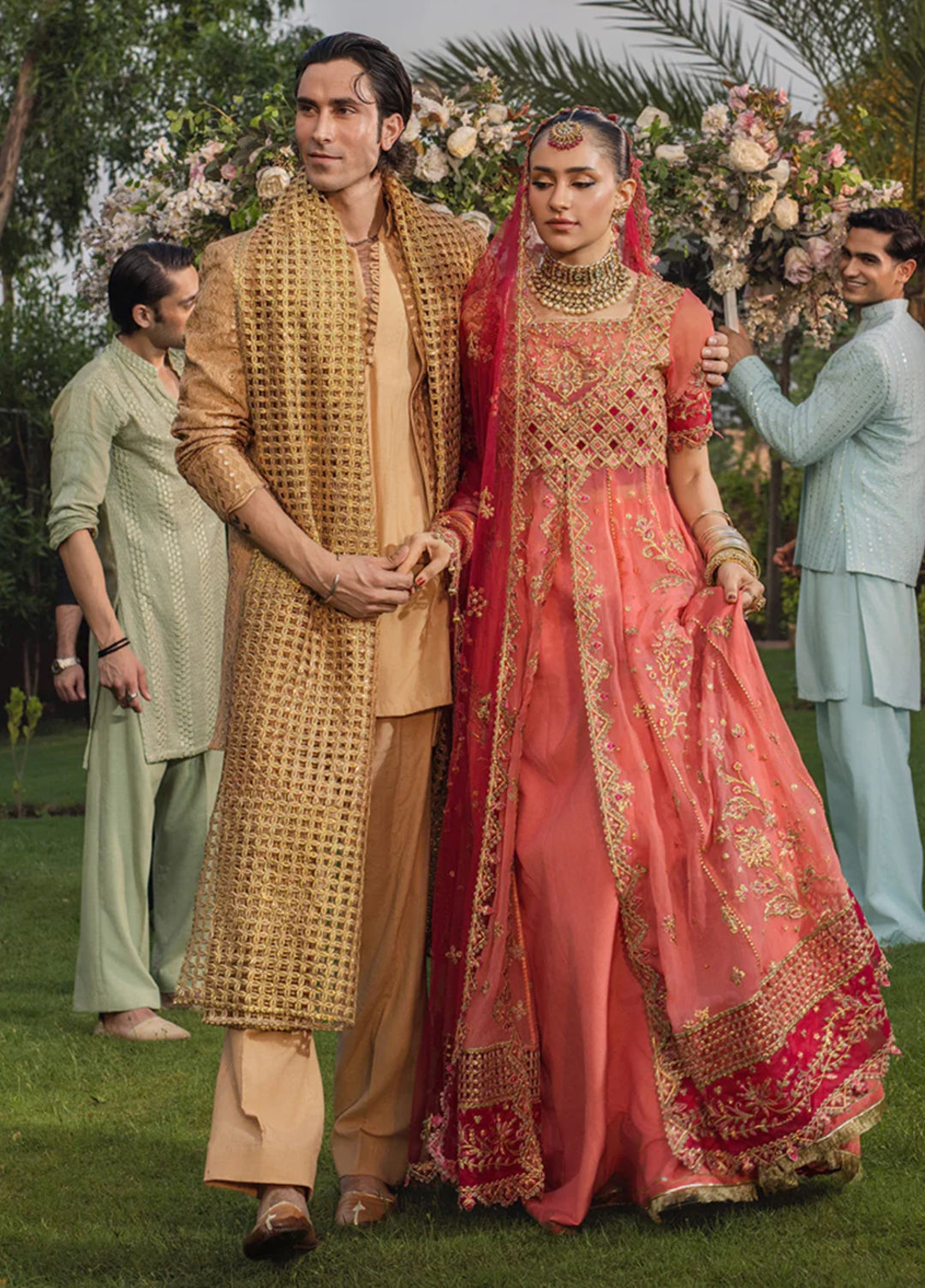 Rang Rasiya Embroidered Organza Suits Unstitched 3 Piece RR25WF D-03 Narmeen - Wedding Collections