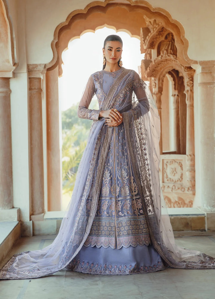 Mehr-un-Nissa By Florent Unstitched Wedding Embroidered Net 4 Piece FL25 FL-2 ZEENAT - Formals Collection