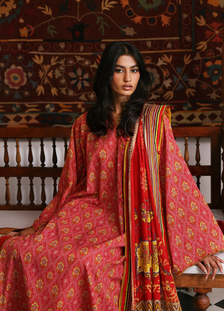 Amaya by Zaha Unstitched Printed Lawn 3 Piece Suit ZK26UAL Mehr APL26-07 - Casual Collection