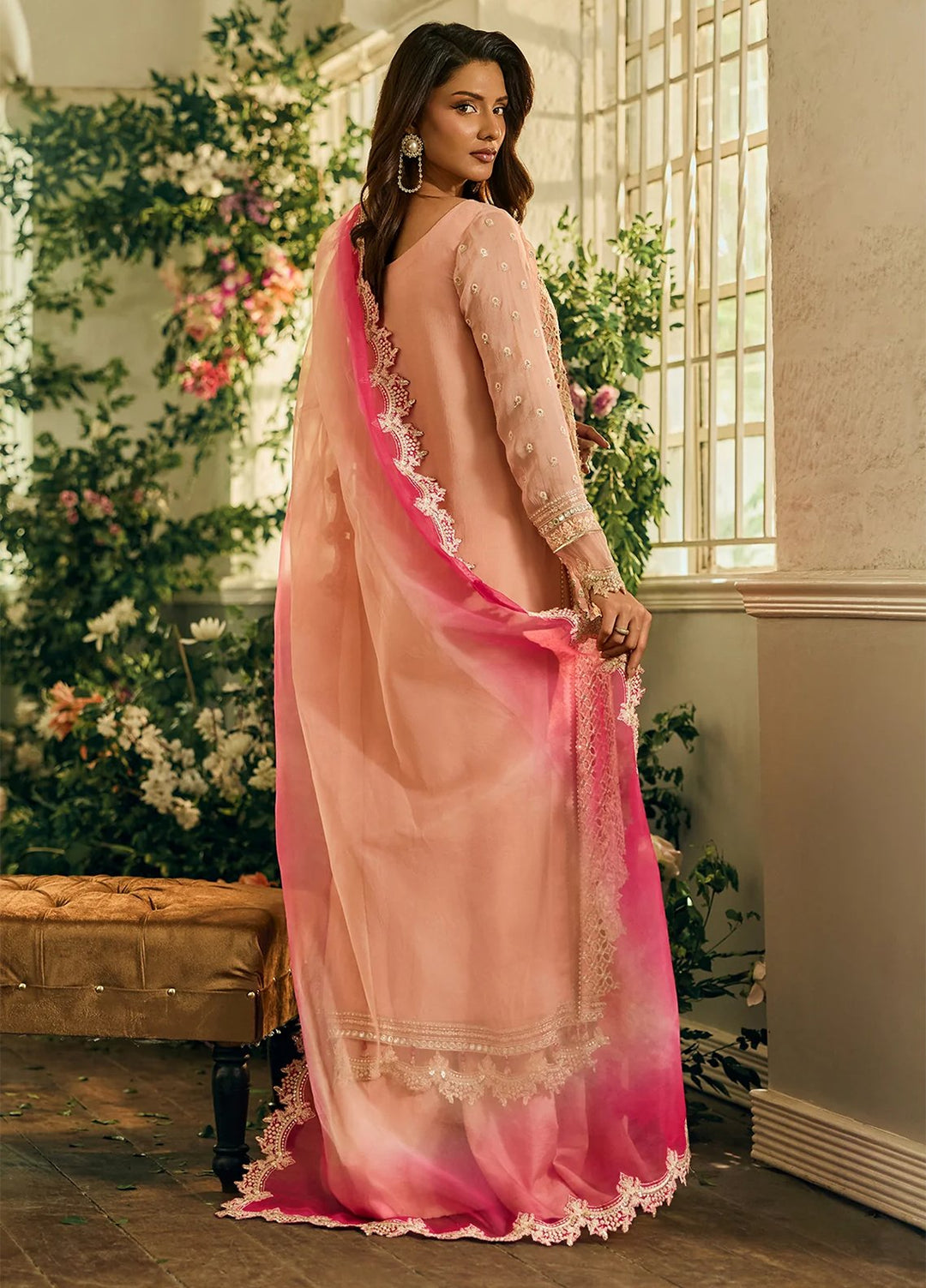 Celine by Charizma Unstitched Embroidered Chiffon 4 Piece Suit CHR26UC Celine CCE6-05 - Festive Collection
