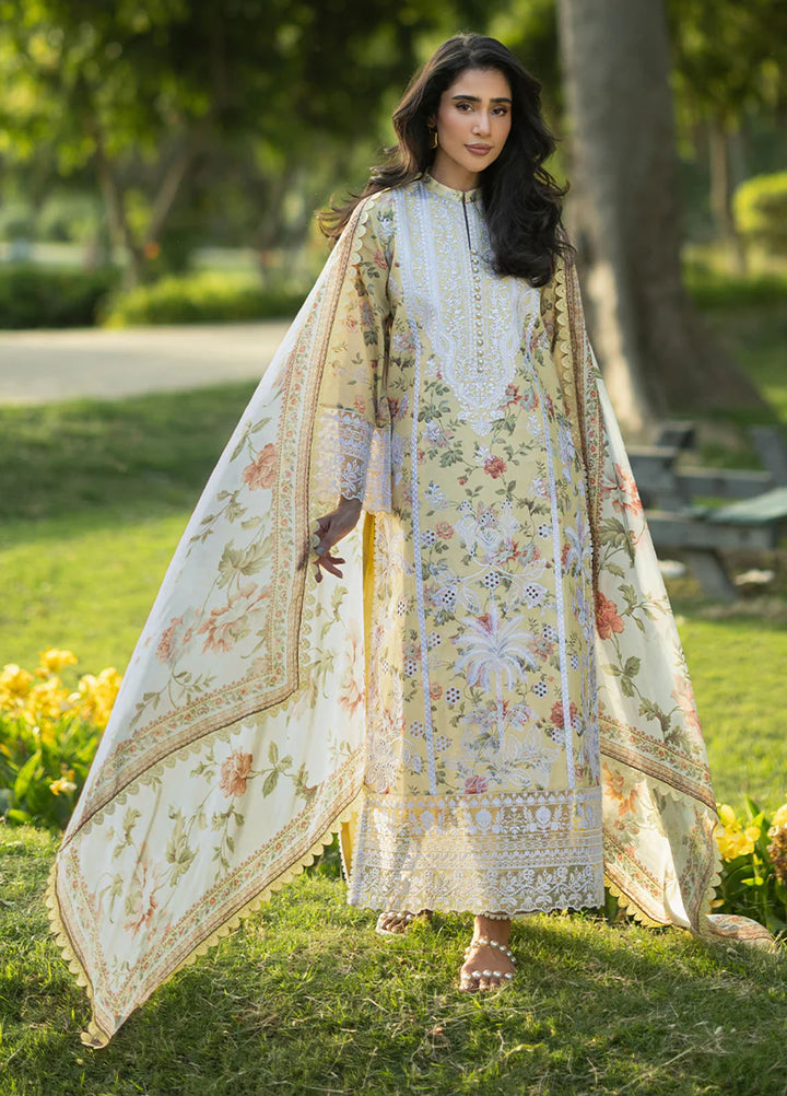 Zainab Chottani Unstitched Embroidered Lawn 3 Piece Suit ZC26ULE Dune 12 - Eid Collection