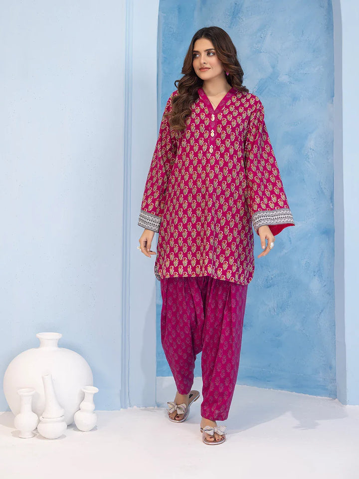 Salitex Women Printed Khaddar 2 Piece Suit SPW6APE031 - Winter Collection