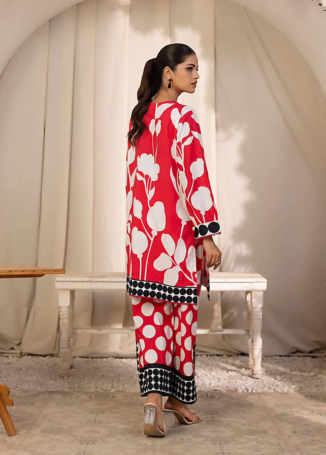 Salitex Women Printed Cambric Co-Ord Set Suit SPL2PBC018 - Summer Collection
