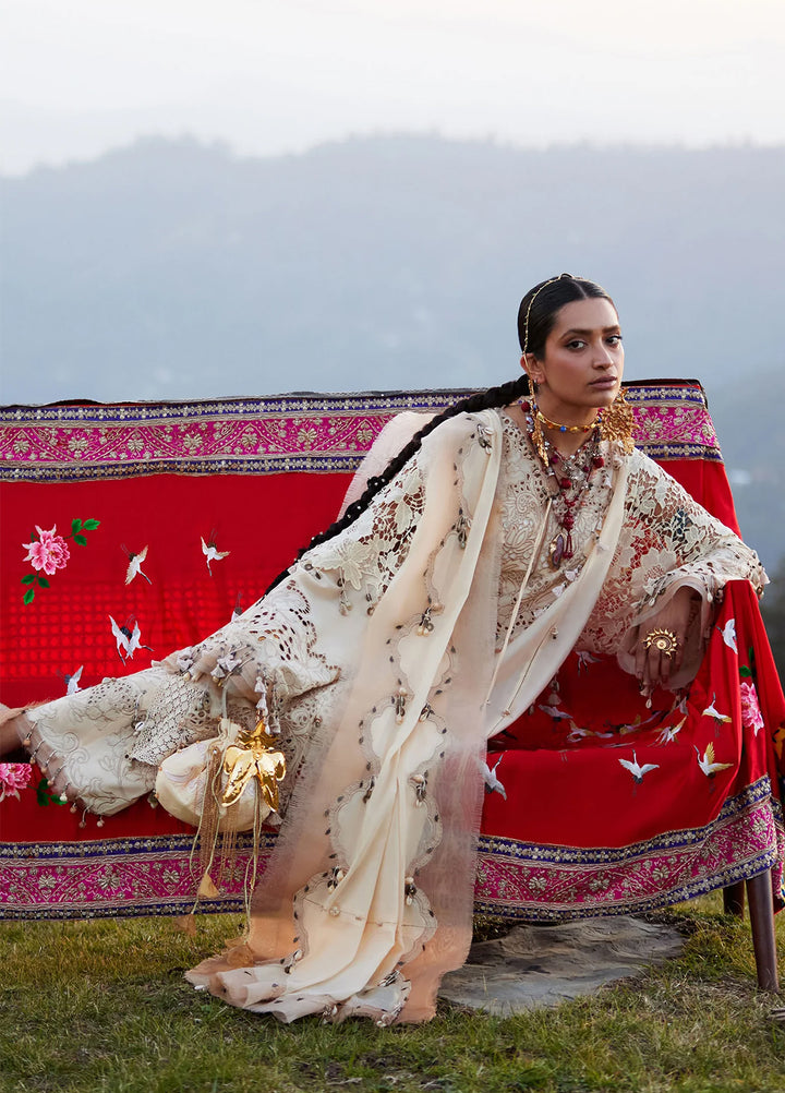 Kashmee Legacy by Elan Unstitched Embroidered Lawn 3 Piece Suit EL26ULKL Brumine EL26-02B - Festive Collection