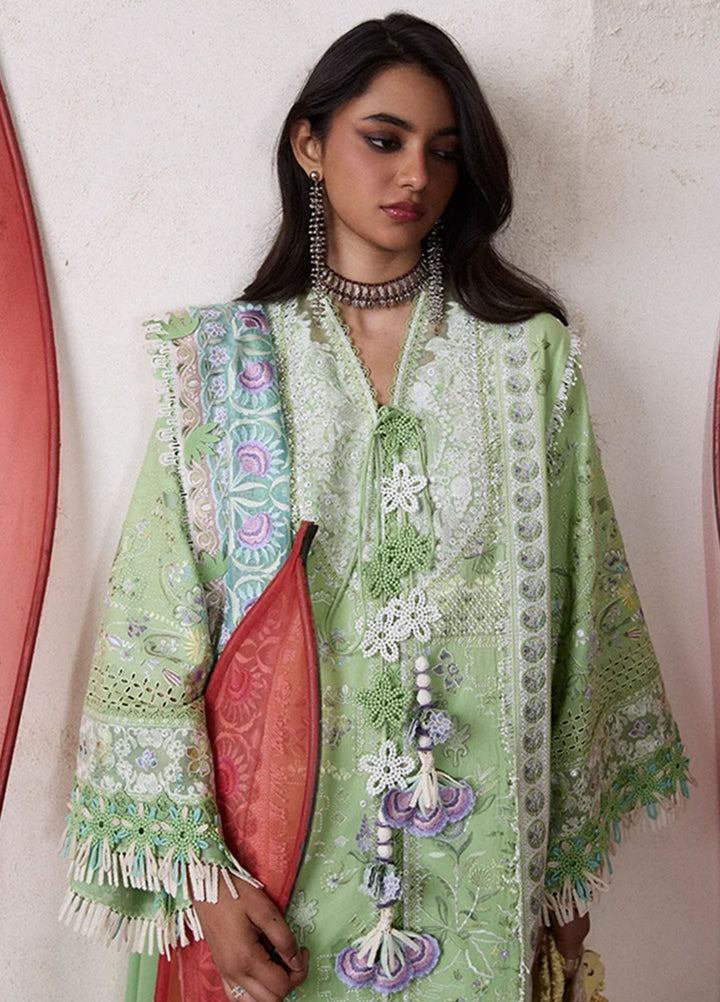 Suffuse Unstitched Embroidered Lawn 3 Piece Suit SSY26ULE Naviel - Eid Collection