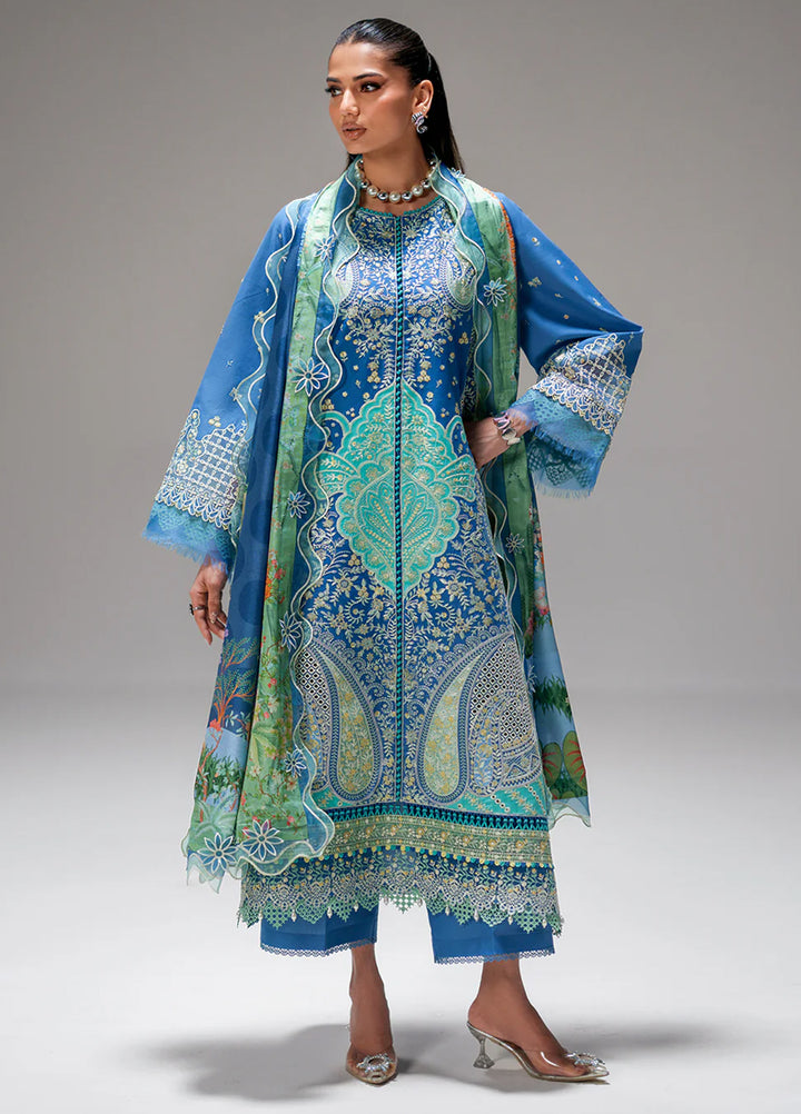 Amour by Bin Ilyas Unstitched Embroidered Lawn 3 Piece Suit BI26ULA 187A - Festive Collection
