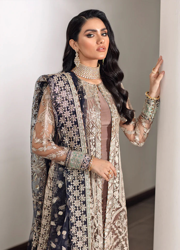 Chantelle by Baroque Unstitched Embroidered Net 3 Piece Suit BQ26UFC EC-07 - Festive Collection