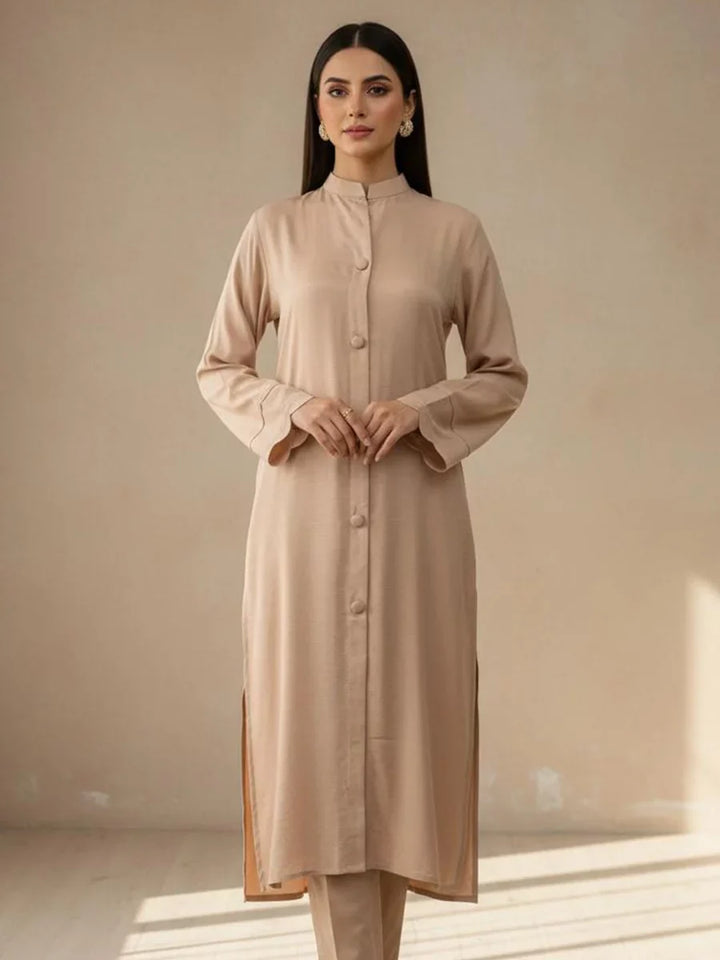 Salitex Women Solids Silk 2 Piece Suit WP7L2PBC054 - Summer Collection