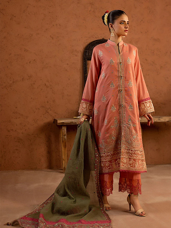 Salitex Women Embroidered Cotton 3 Piece Suit SPL3PELP050 - Summer Collection