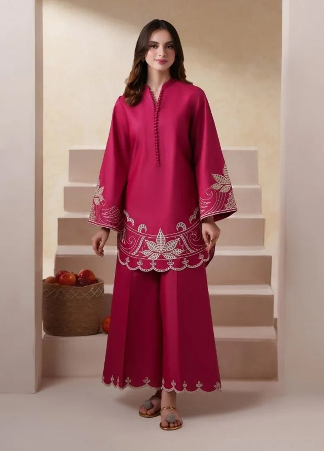 Neeshay Women RTW Embroidered Lawn 2 Piece Suit NSH26RL SB-16 - Casual Collection