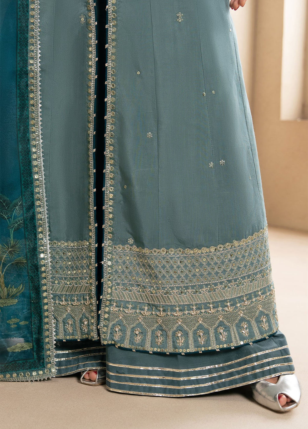 Neoma by Xenia Formals Unstitched Embroidered Raw Silk 3 Piece Suit XE26UNF 06- MAI - Festive Collection