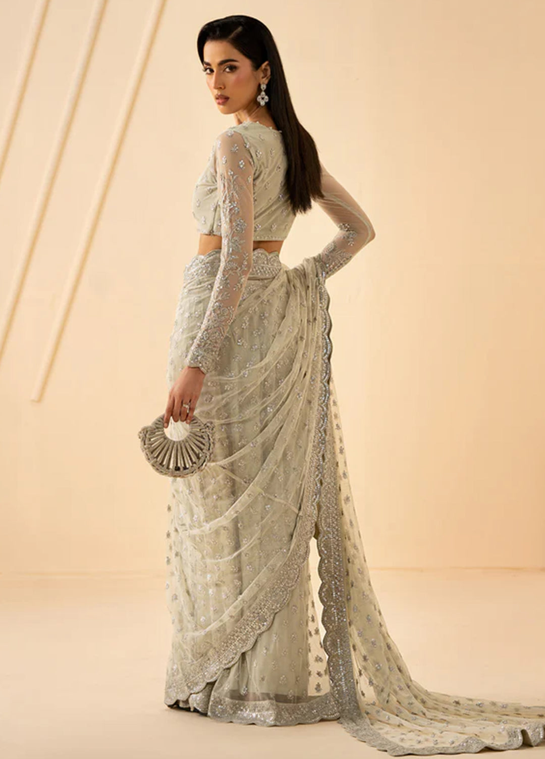 Riwayat by Zarif Unstitched Embroidered Net 4 Piece Suit ZR26URN Atash ZRF-RC-01 - Festive Collection