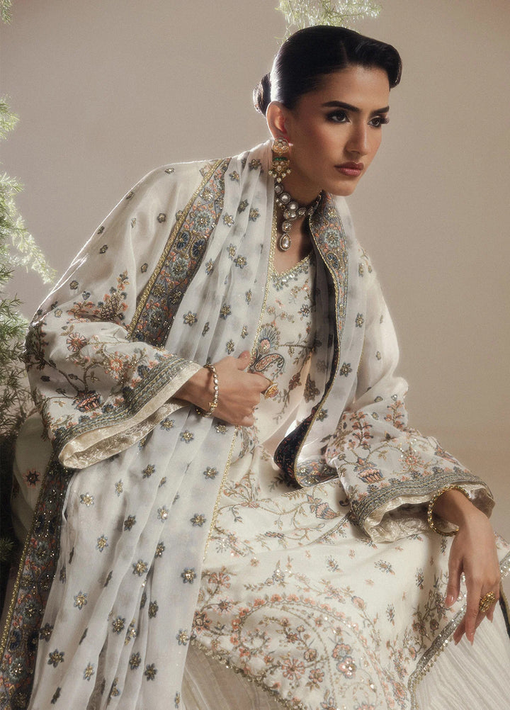 Aik Shaam by AIK Atelier Unstitched Embroidered Medium Silk 3 Piece Suit AIK26UAS C2601 - Wedding Collection
