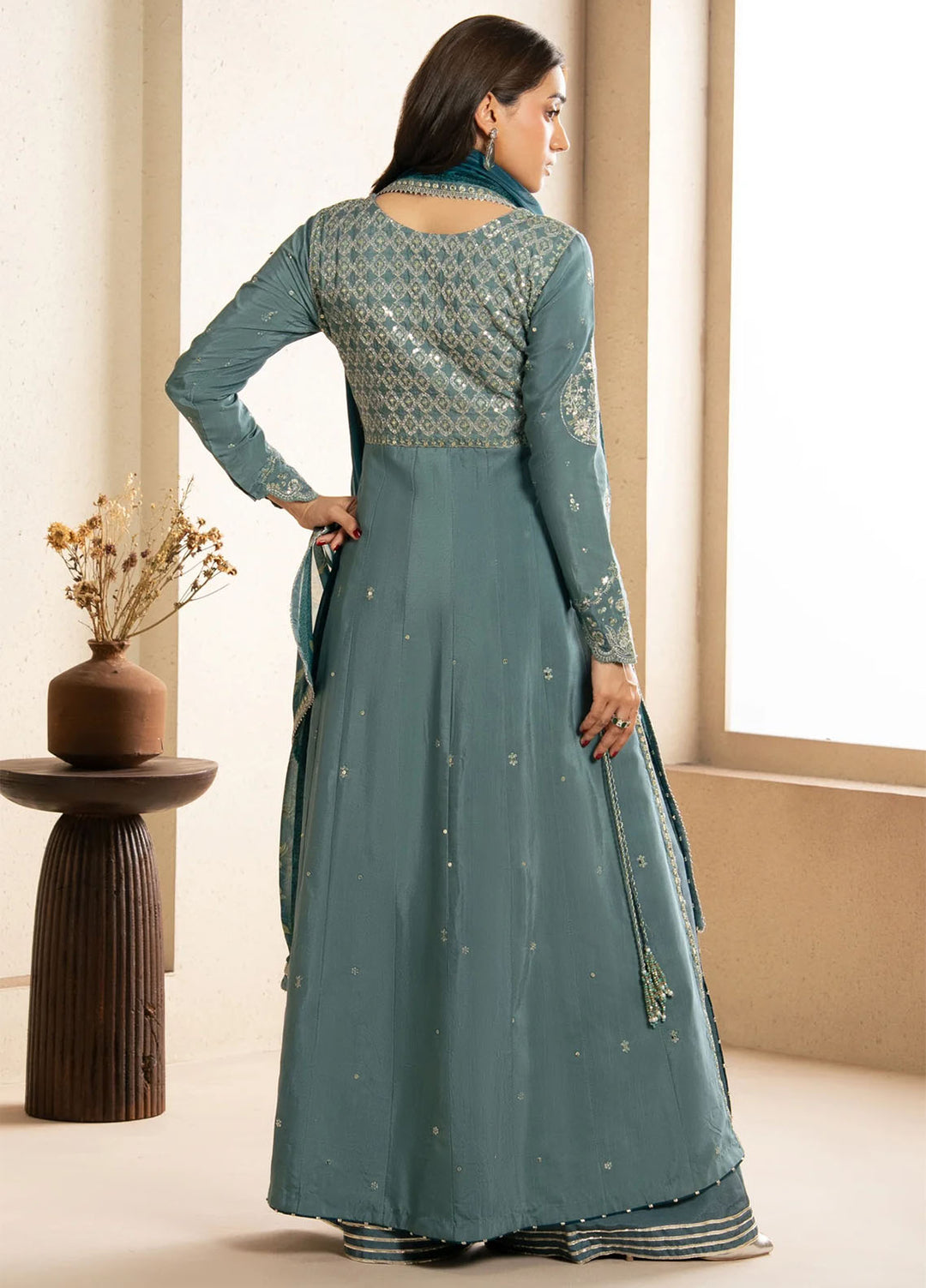 Neoma by Xenia Formals Unstitched Embroidered Raw Silk 3 Piece Suit XE26UNF 06- MAI - Festive Collection