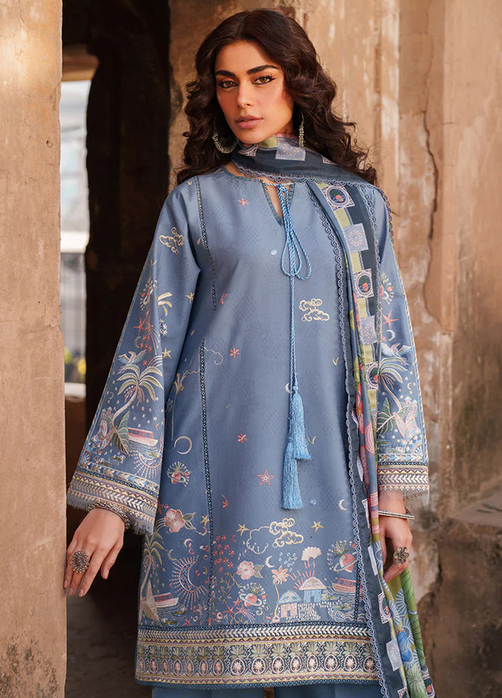 Suroor by Bin Ilyas RTW Embroidered Jacquard Lawn 3 Piece Suit BI26PSL 242B - Festive Collection
