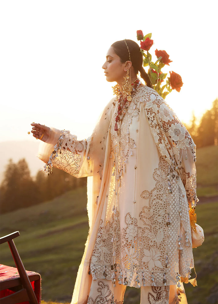 Kashmee Legacy by Elan Unstitched Embroidered Lawn 3 Piece Suit EL26ULKL Brumine EL26-02B - Festive Collection